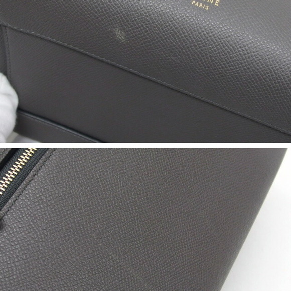 CELINE Micro Belt Design Handbag Dark Grey - Picture 6 of 11